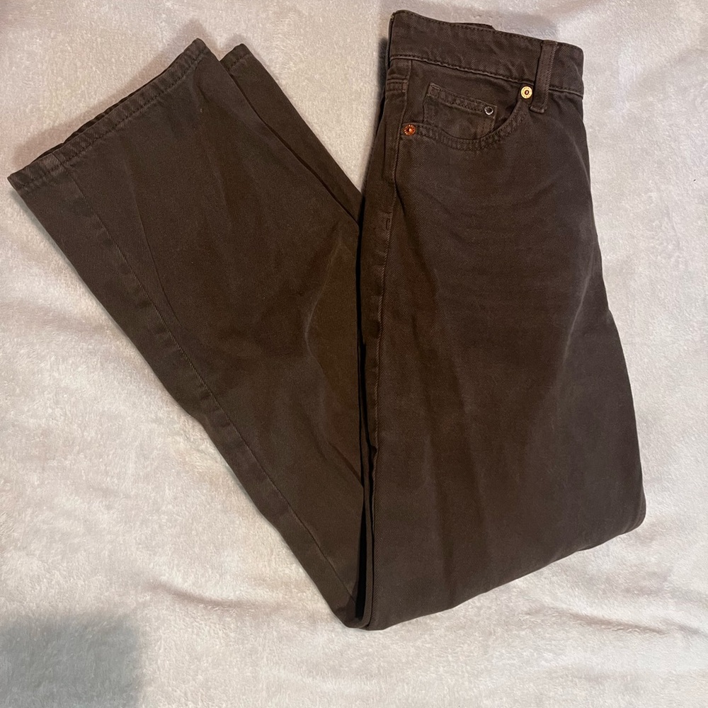 H&M Dark Brown Denim Pants